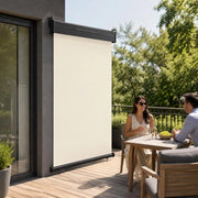 Balcony Side Awning 65x250 Cm Cream