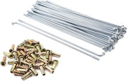 Set di 36 raggi in argento per cerchioni motociclistici con lunghezza di 180 mm