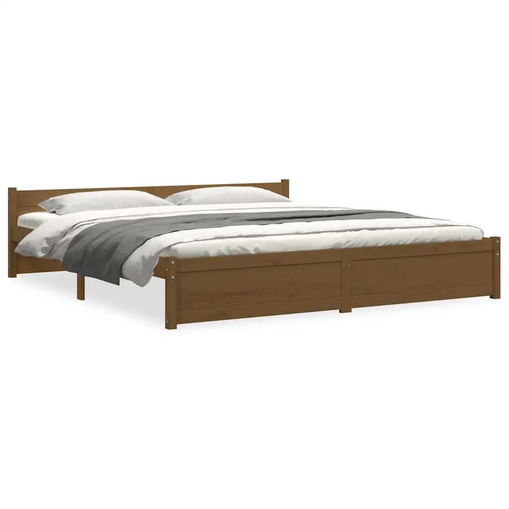 Giroletto senza Materaso Ambra in Legno Massello 200x200 cm 815067