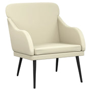 Poltrona | Sedia Relax Crema 63x76x80 cm Similpelle