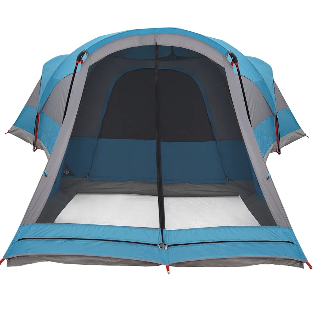 Tenda Familiare a Tunnel per 8 Persone Blu Impermeabile