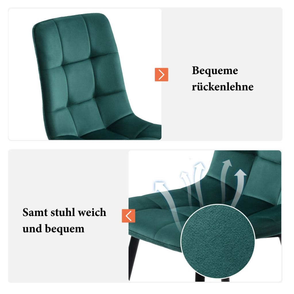 Set da pranzo 5 pezzi con tavolo 140x80 cm e 4 sedie