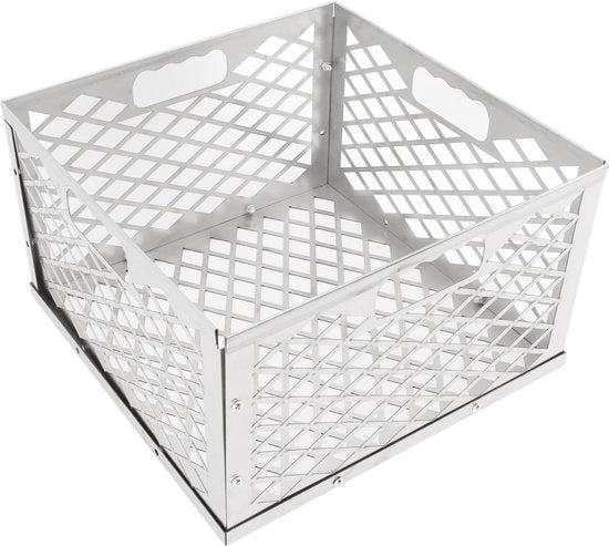 Sostegno per Griglia da BBQ in Acciaio Inossidabile per Carbone di Legno per BBQ Lump Carbone di Legno - Fornello.