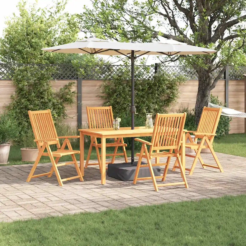Set da Pranzo per Giardino 5 pcs Marrone