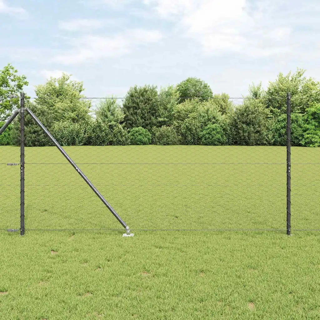 Palo della recinzione Grigio 25 x 1,4 m (maglia da 36 mm)