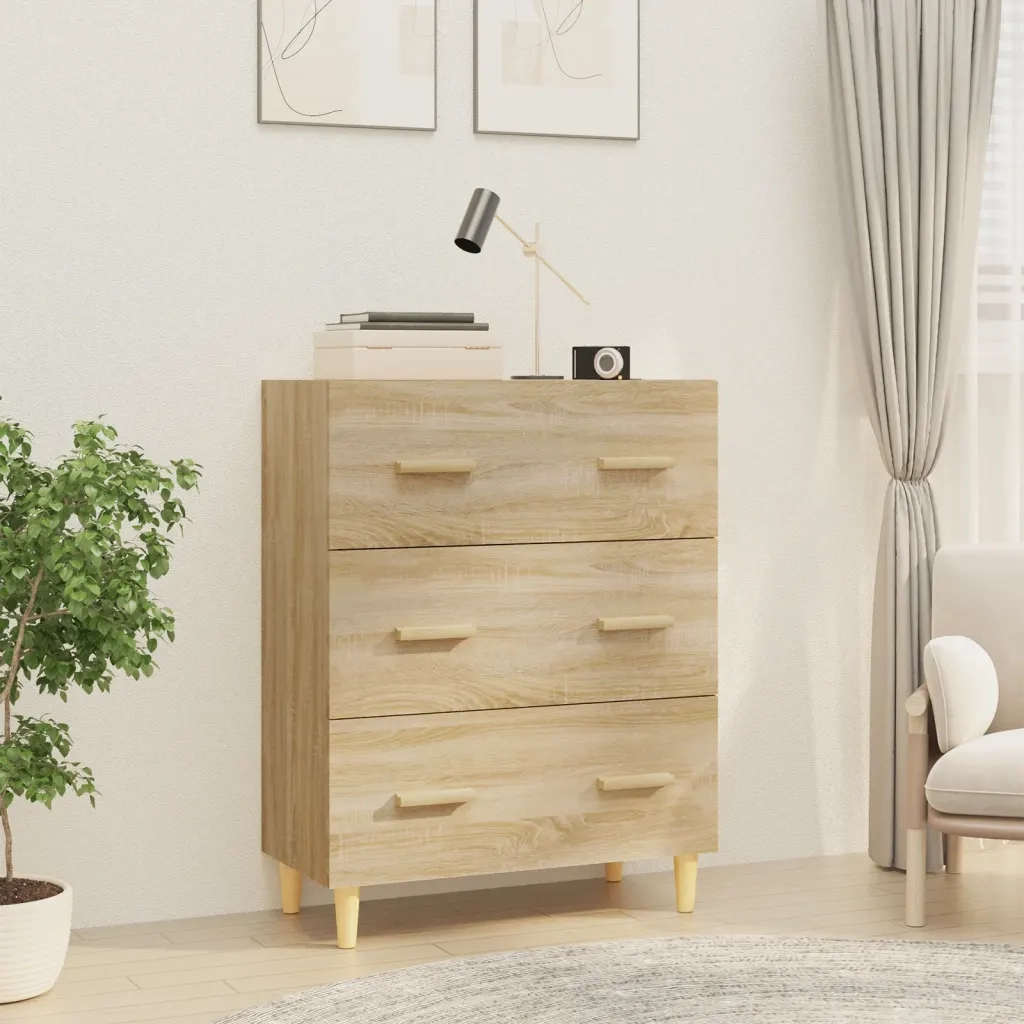Credenza | Madia | Buffet da pranzo | Armadio da pranzo Rovere Sonoma 70x34x90 cm in Legno Multistrato
