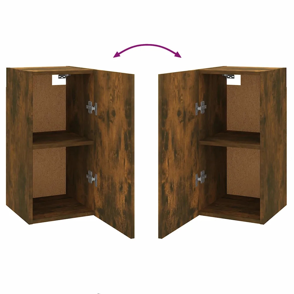 Mobile TV Rovere Fumo 30,5x30x60 cm in Legno Ingegnerizzato