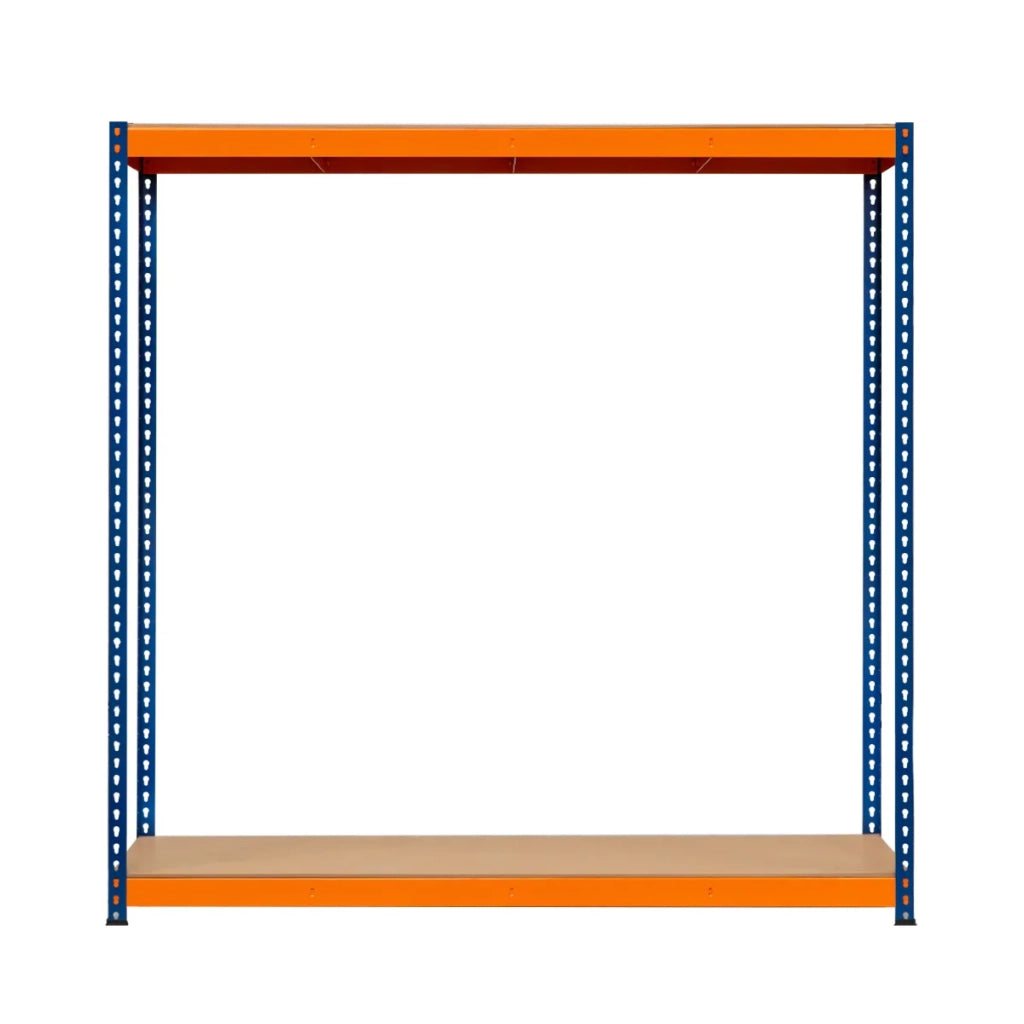 Scaffalatura a 2 Rpiani Resistente 300kg Magazzino Officina di stoccaggio - S-Rax