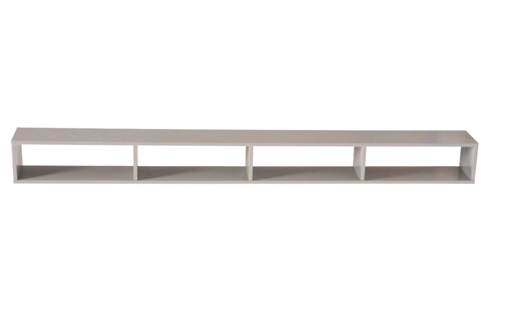 Libreria Pensile 4 Ripiani in Melaminico 15x16x160cm TFT Sc Grigia