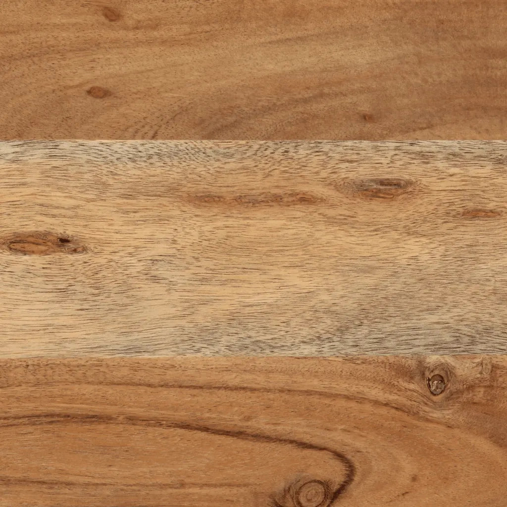 Scatola Portaoggetti 60x30x30 cm Legno Massello Acacia e Ferro 372752