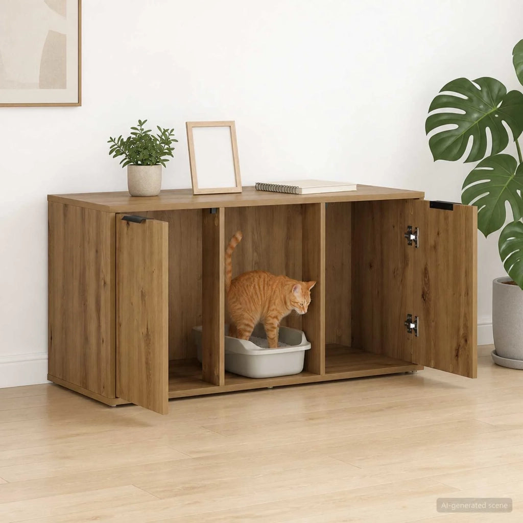Mobile per gatti Rovere Artigianale 100 x 49 x 45 cm 8014766