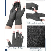 Due paia di guanti senza dita, supporto compressivo sportivo, antiscivolo in silicone + mesh respirante, adatto per bicicletta/ironman/outdoor tutti i giorni, stile trendy. (Nero, S)