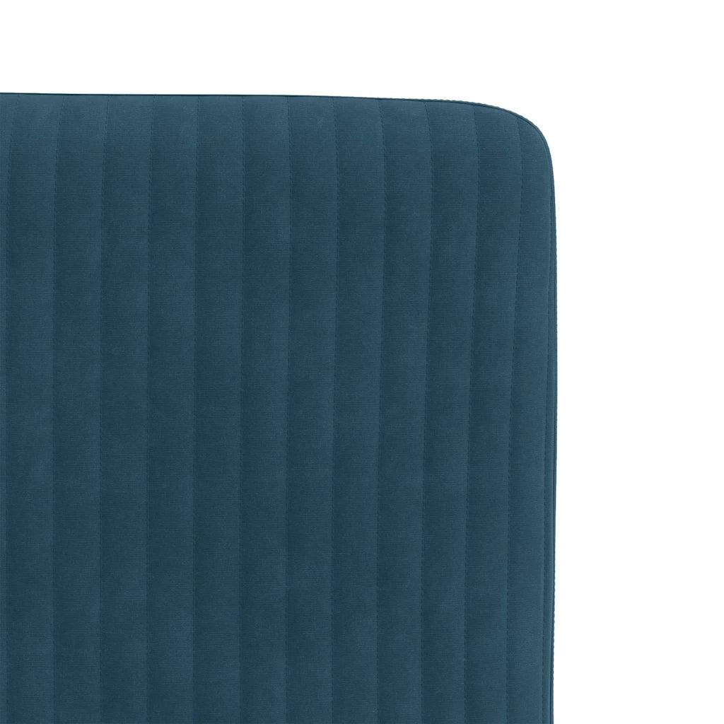 Sedie da Pranzo 6 pz Blu in Velluto 3315566