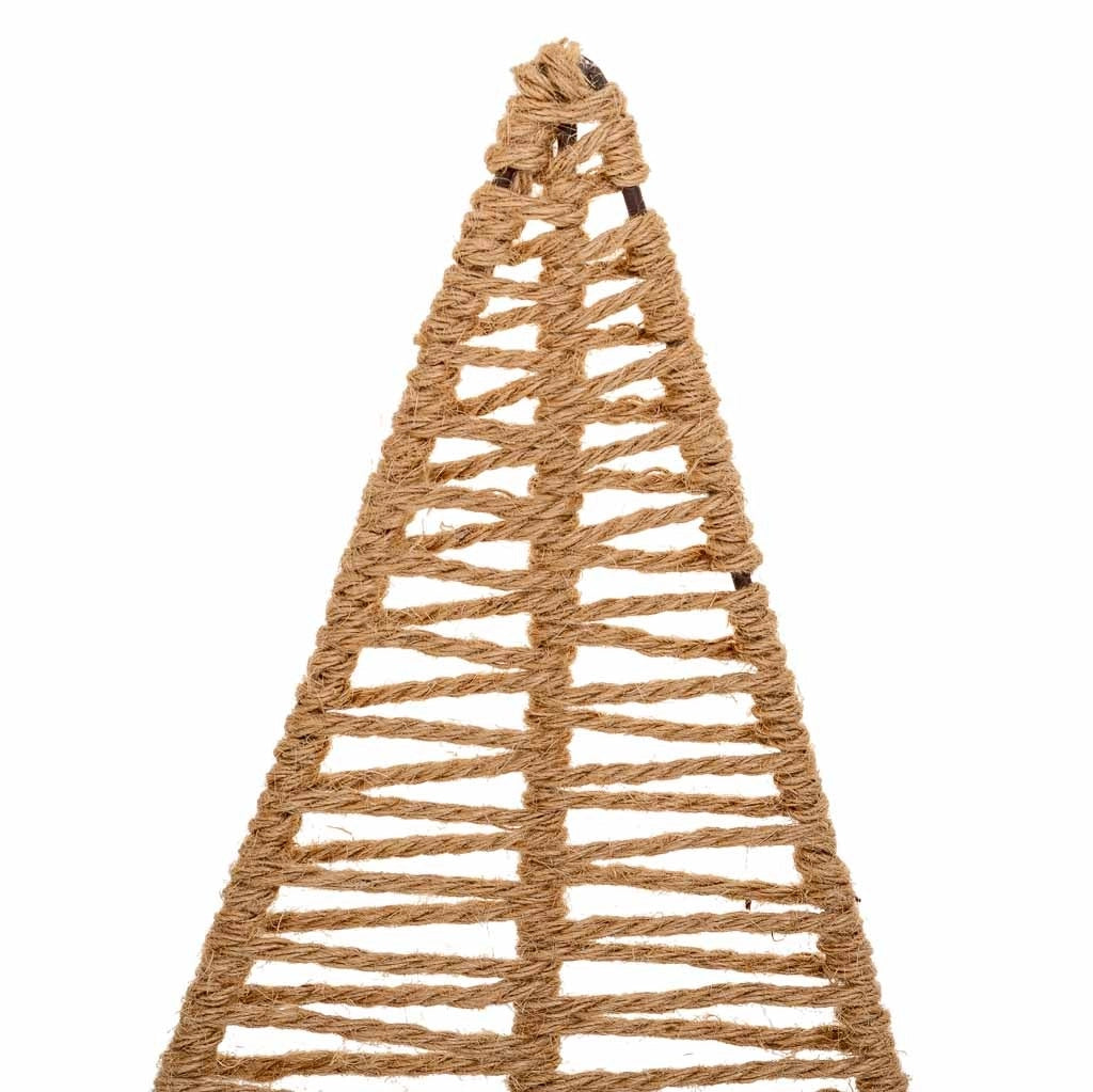 Albero decorativo in cotone intrecciato marrone 13x01x37,5h