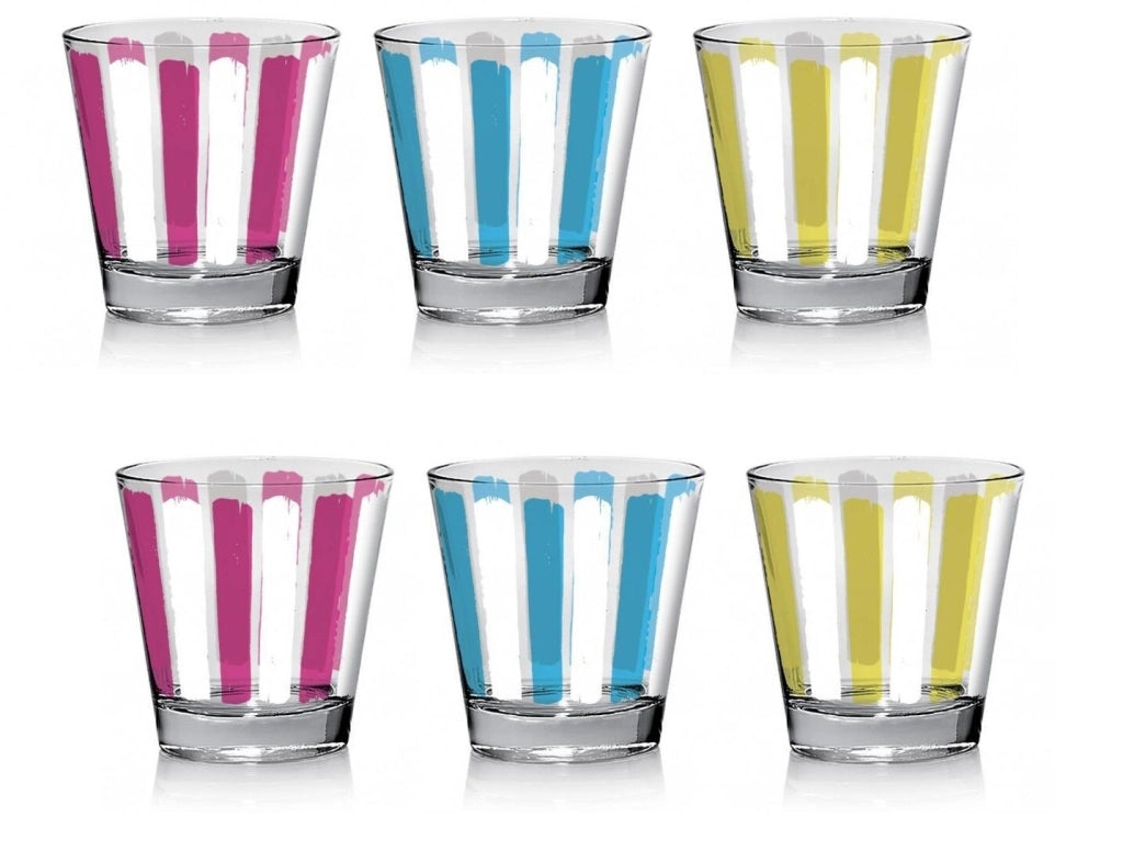 Set 6 Bicchieri da Tavola Acqua Vino Nadia Parasol 250 cc