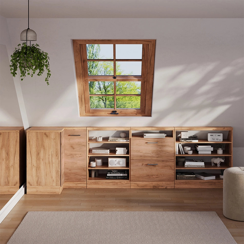Mobile sottotetto Mobile angolare Rion Rovere dorato/Rovere dorato 75.6 x 83.8 cm con 1 porta Vicco