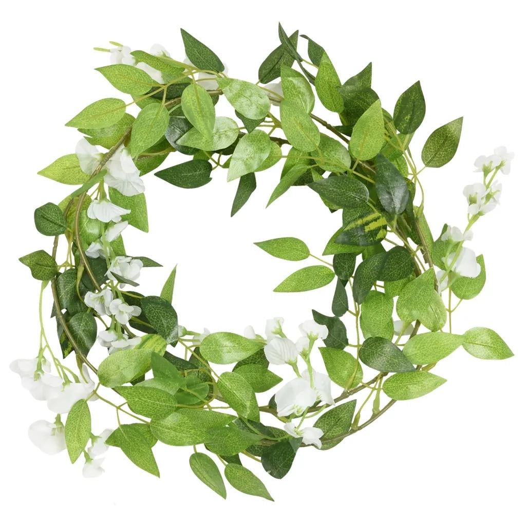 Ghirlande Fiori 6 pz Bianco 200 cm 359071