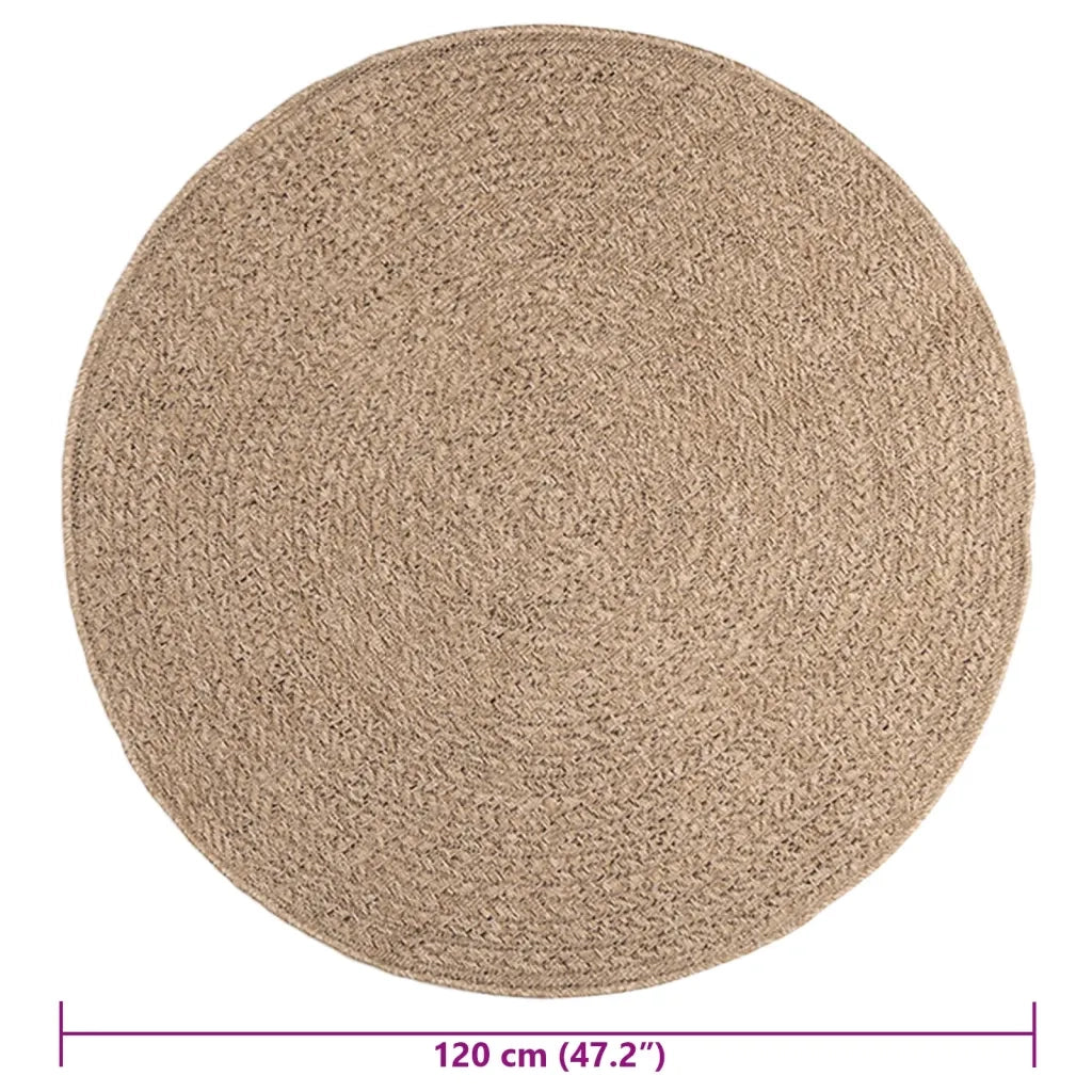 Tappeto del soggiorno | Tappeto ZIZUR 120 cm Aspetto Iuta per Interni ed Esterni