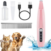 Pottrimmer con illuminazione LED e ricaricabile via USB - per unghie di cani e gatti occhi orecchie faccia corpo