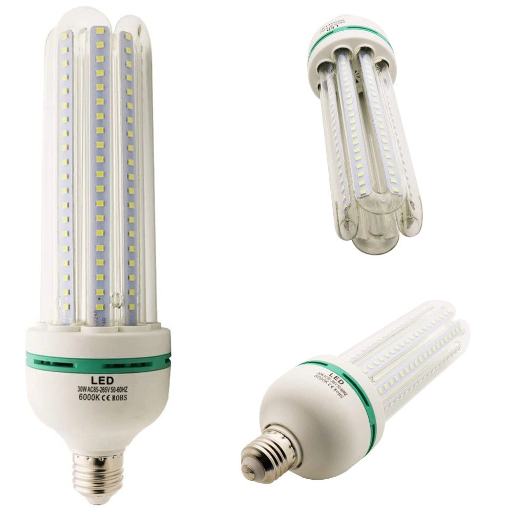 Trade Shop - Lampada Lampadina 4u A Led Da 30w Luce Fredda O Calda Basso Consumo Attacco E27 - -bianco Freddo      -