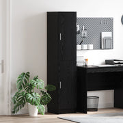 Mobile Buffet Rovere Nero Legno Ingegnerizzato Medio