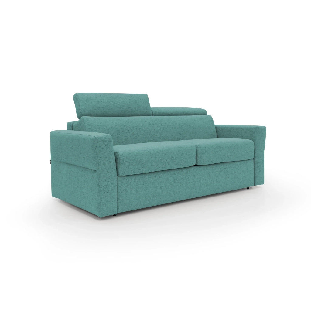Avalon Divano letto con materasso H18 200 cm (mat. 140x197 cm) antracite