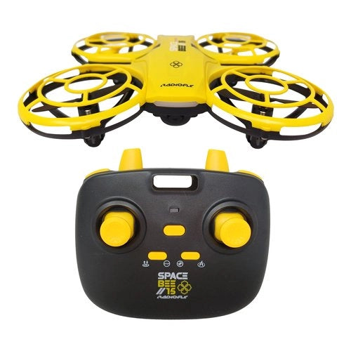 Drone ods 40045 radiofly spacebee 15 8 funzioni rc 2,4 ghz giallo