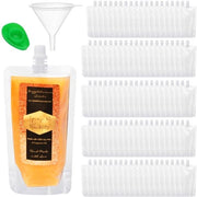 Sacchetto di bevanda 250ml - Sacchetti di bevanda riciclabili - Leggero - Compatto - Impermeabile - Per succo/tè/acqua/vino - Confezione di bevanda