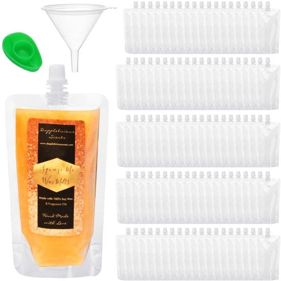 Sacchetto di bevanda 250ml - Sacchetti di bevanda riciclabili - Leggero - Compatto - Impermeabile - Per succo/tè/acqua/vino - Confezione di bevanda