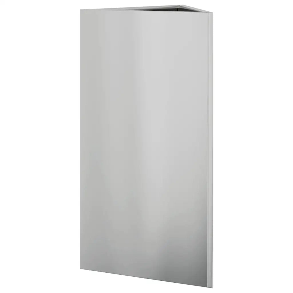 Fioriera da Giardino Triangolare 40x40x75 cm Acciaio Zincato
