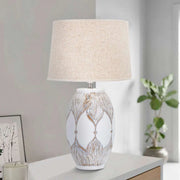 Batabaga, Lampada da Tavolo Necessaria 1 Lampadina, Bianco
