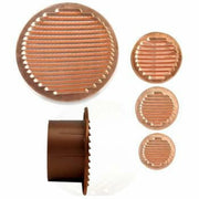 Griglia aerazione in rame con im bocco in plastica d.150 b08wyvkr