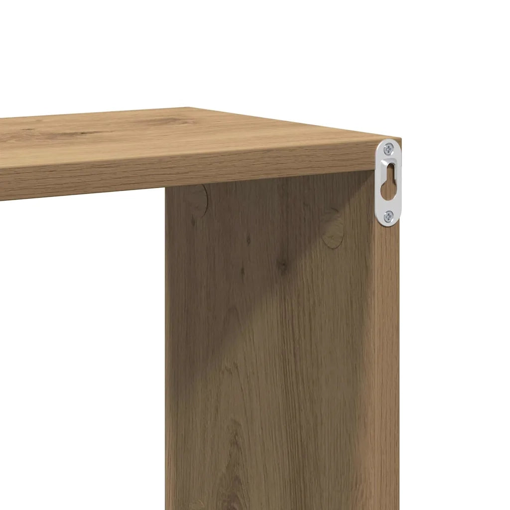 vidaXL Mensola da Parete rovere artigianale 100 x 20 x 53 cm