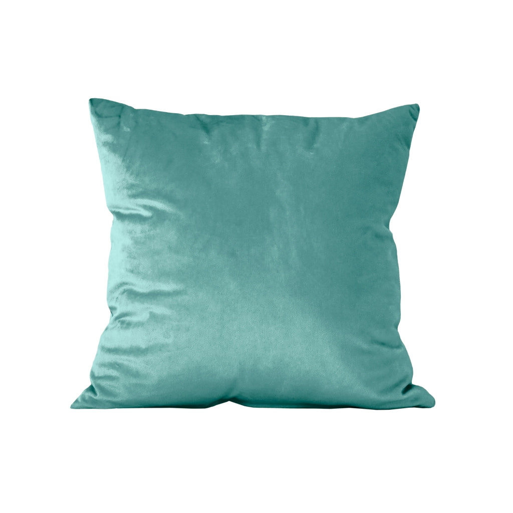 Cuscino quadrato velluto verde 45x45 cm - NAURU