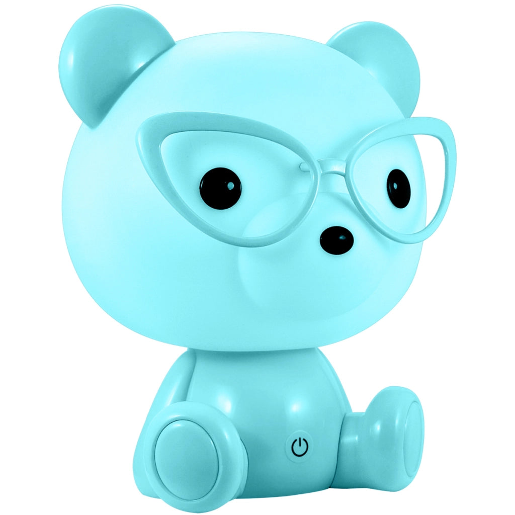 Lampada notte LED 2,5W blu Orsetto MIŚ bambini Polux