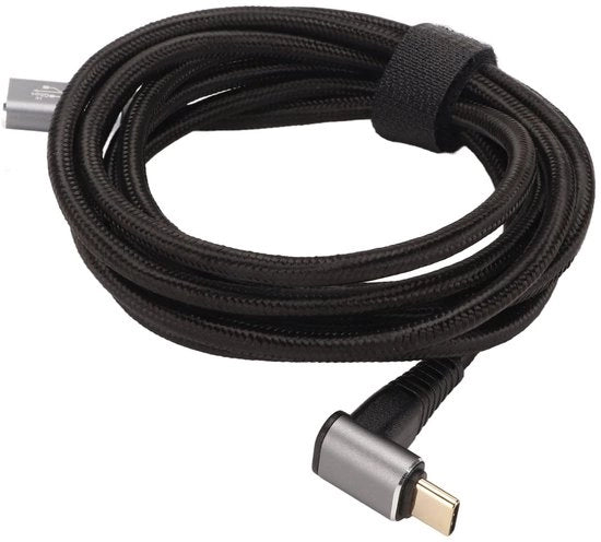 Cavo USB C - Cavo di ricarica veloce - 90 Gradi - 200 cm - 4K 60Hz - Adatto per Steam Deck - Tipo C 3.1