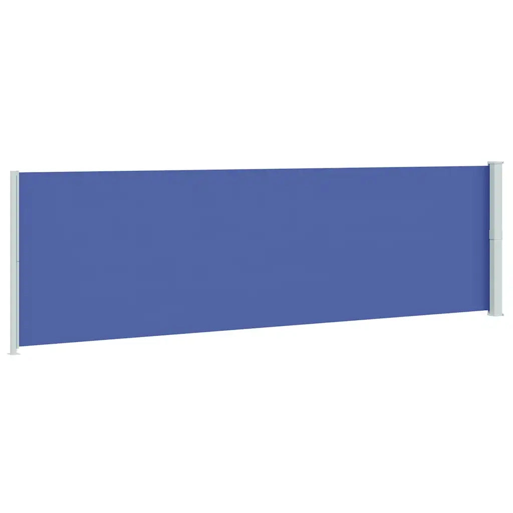 Tenda da Sole Laterale Retrattile per Patio 180x600 cm Blu 317966