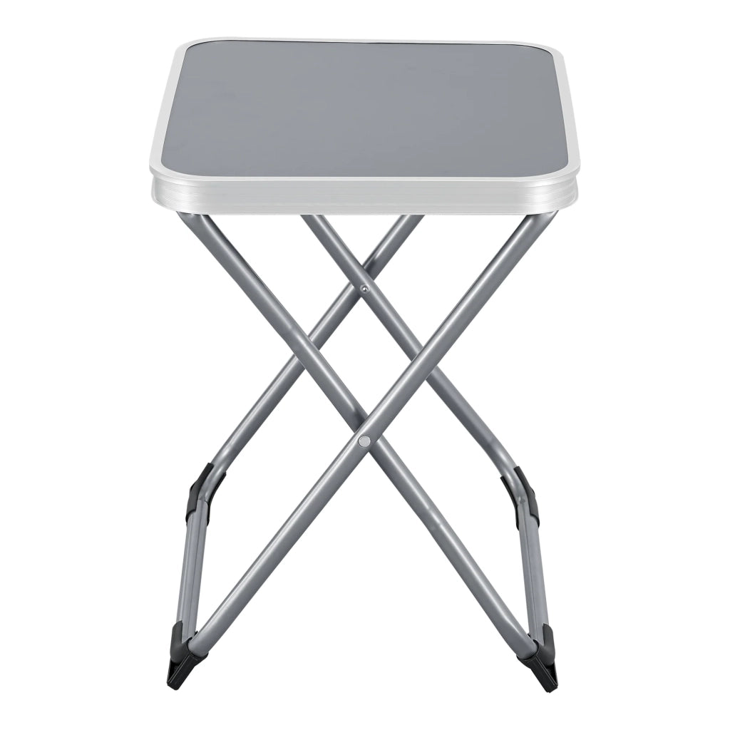 Sgabello e tavolo da campeggio 2 in 1 Barete 47 x 47 x 37 cm grigio 03_0011105