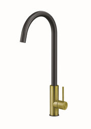 Miscelatore ACQUAMIX 9242 con canna girevole BLACK- GOLD 9242MISCINOX.L79