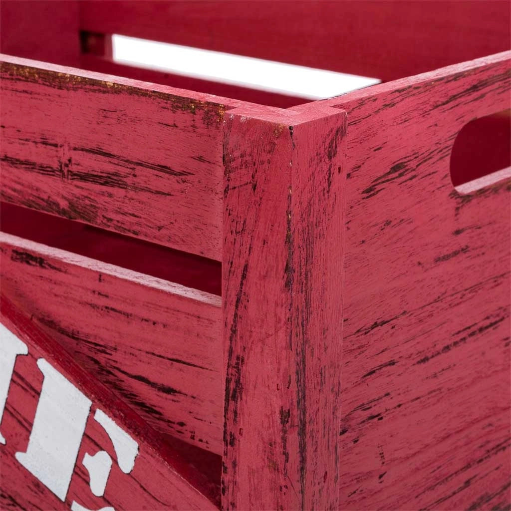 Set cassetti in legno 2 pezzi 36x26x18 -31x21x16h cm