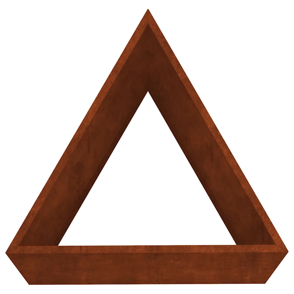 Fioriera da Giardino 40x34,5x75 cm in Acciaio Corten 824546