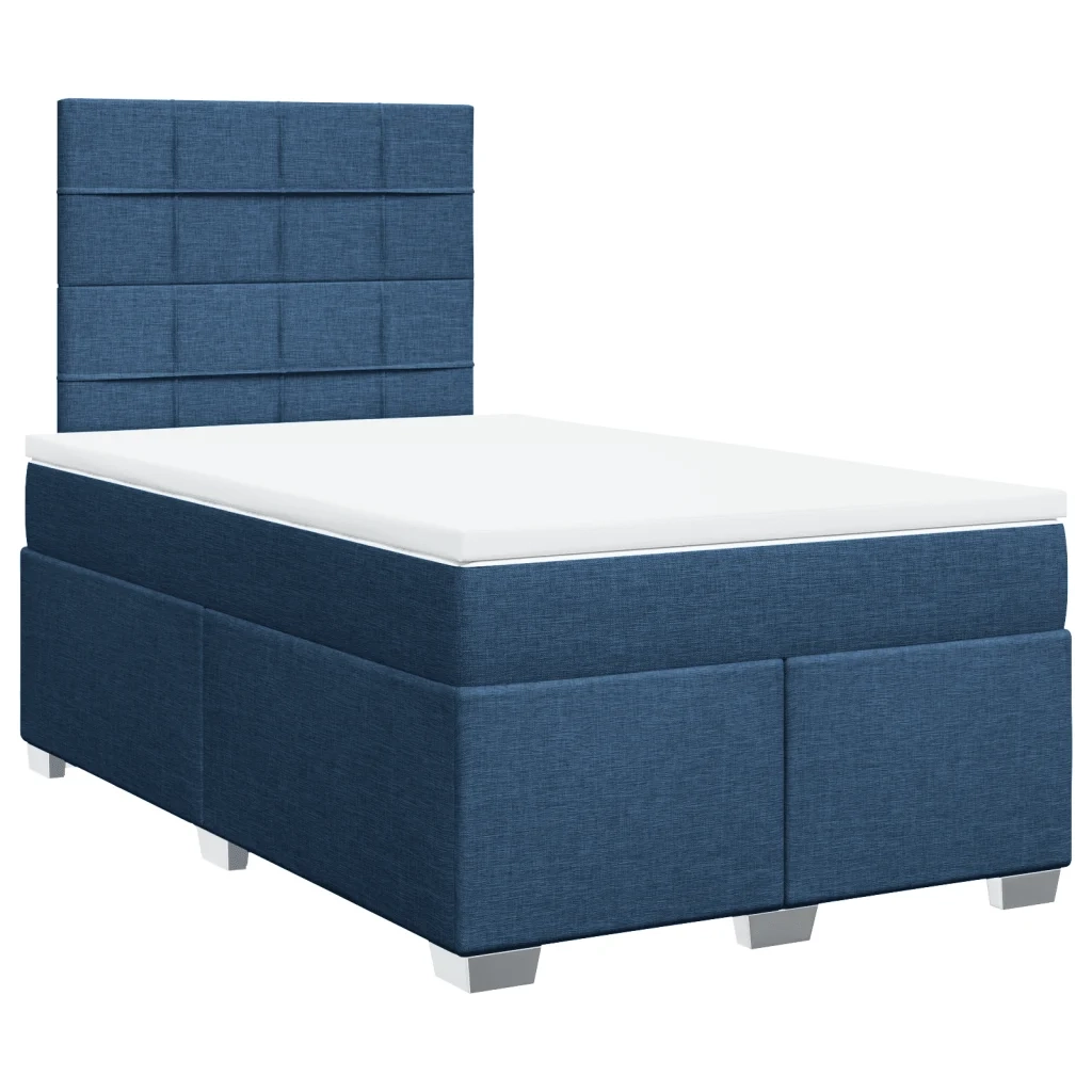 Giroletto a Molle con Materasso Blu 120x200 cm in Tessuto 3290461