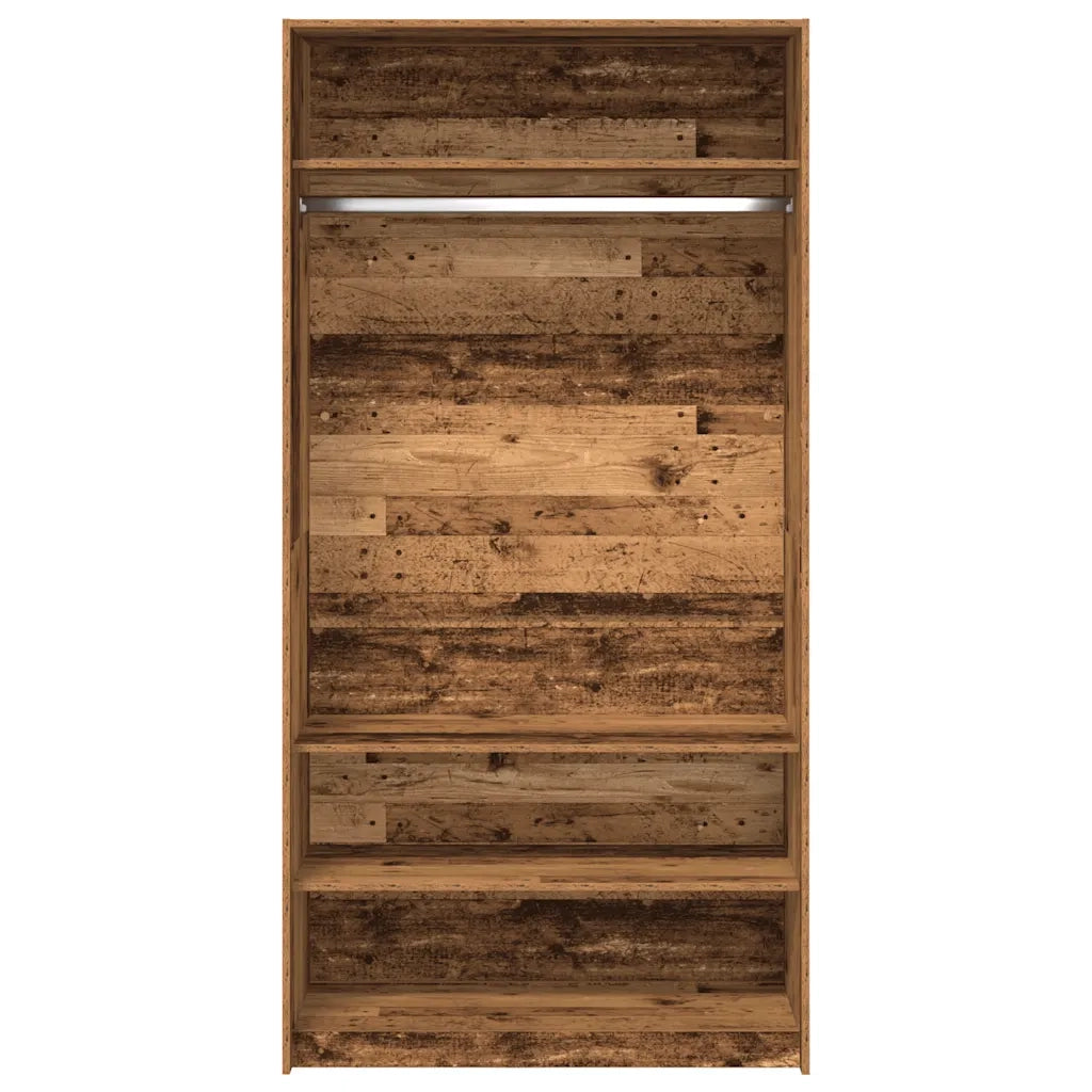 Armadio Legno Antico 100x50x200 cm in Legno Multistrato 3318624
