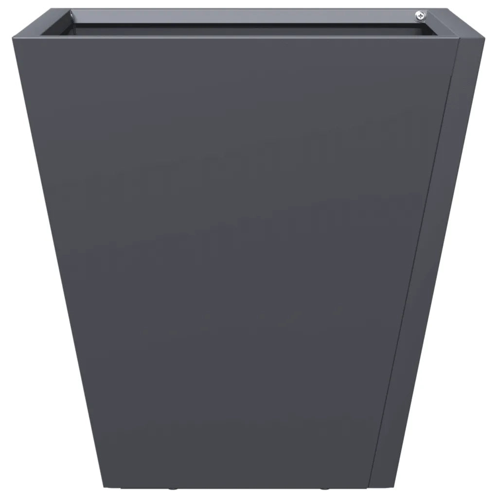 Fioriera da Giardino-Vaso da Esterno Antracite 30x30x30 cm in Acciaio 997276