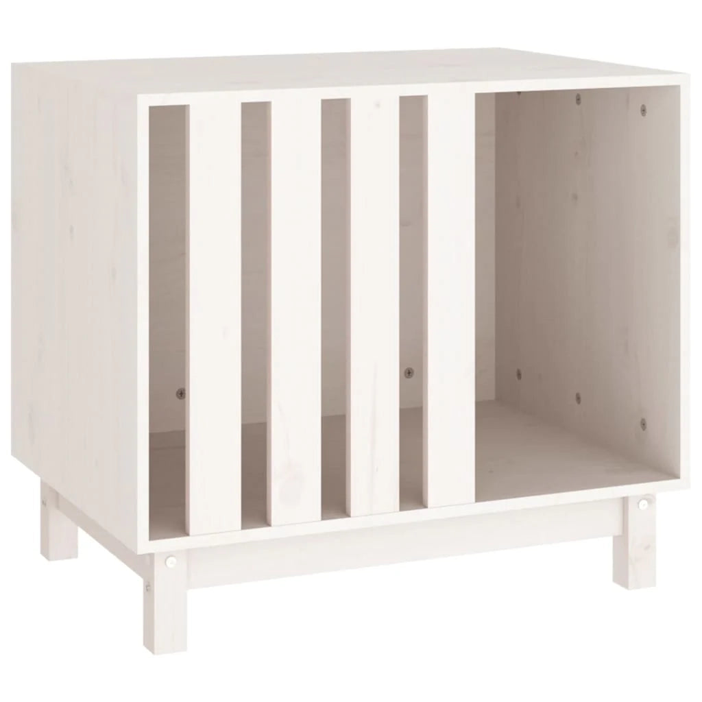 Cuccia per cani 70 x 50 x 62 cm in legno massello di pino bianco 02_0043454