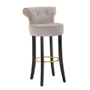 Sgabello Alto VKH441, Grigio, Metallo, 46x48x96 cm