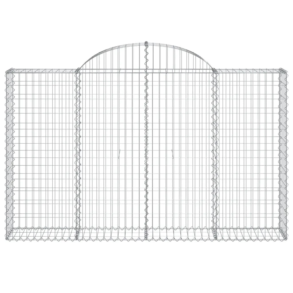 Cesti Gabbioni ad Arco 40 pz 200x30x120/140 cm Ferro Zincato