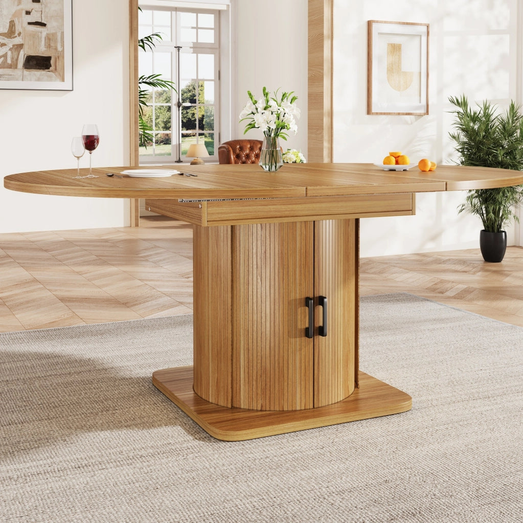TAVOLO Allungabile 118-158 cm MDF Marrone scuro