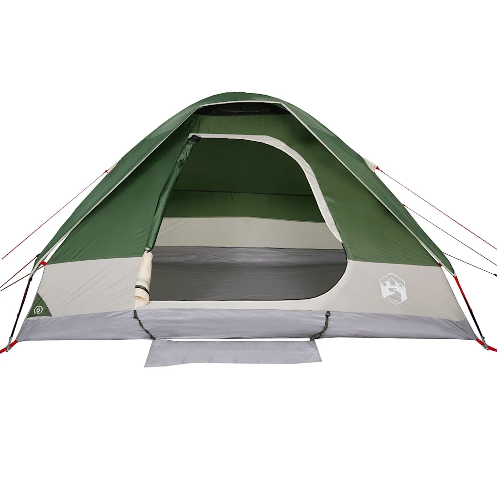 Tenda da Campeggio a Cupola per 4 Persone Verde Impermeabile 94777