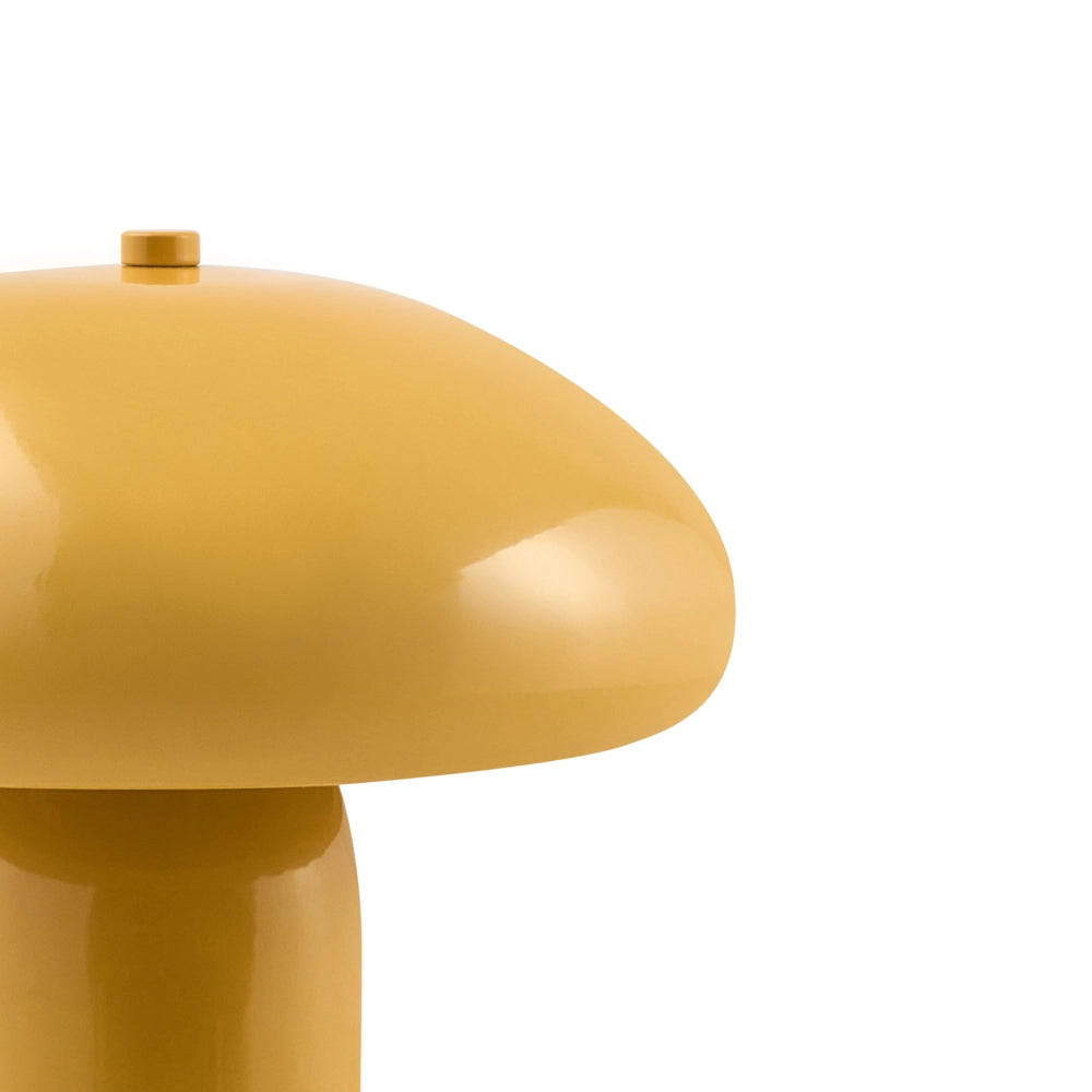 Lampada da tavolo giallo con base in metallo e ferro 22 cm luce singola design moderno accessori per la casa